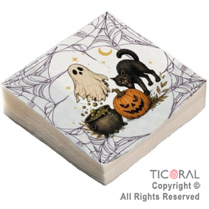 HALLOWEEN SERVILLETA PREMIUM CRIATURAS DE TERROR X 20 UNIDADES